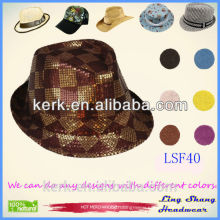 Hot Sale Fashion Popular Unisex Men Women Vintage Style Blower Jazz Round Dome Top Hat Trilby Cap Fedora Decor Summer Hat
